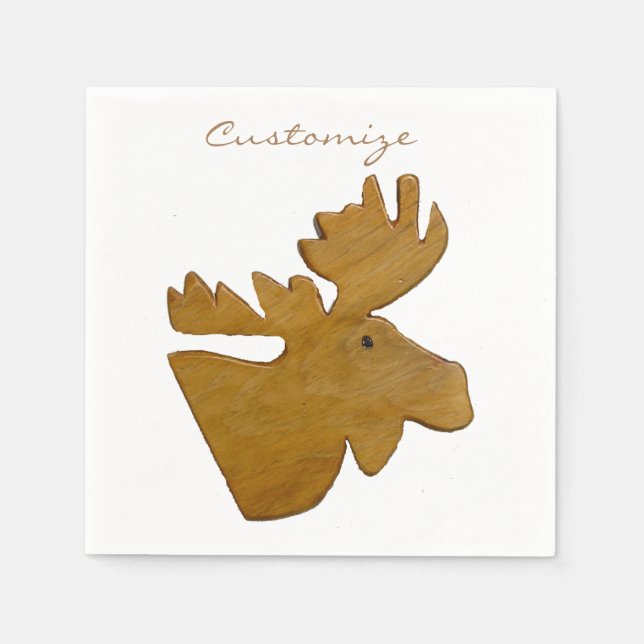 Guardanapo De Papel Thunder_Cove da Cabeça de Alce (Frente)