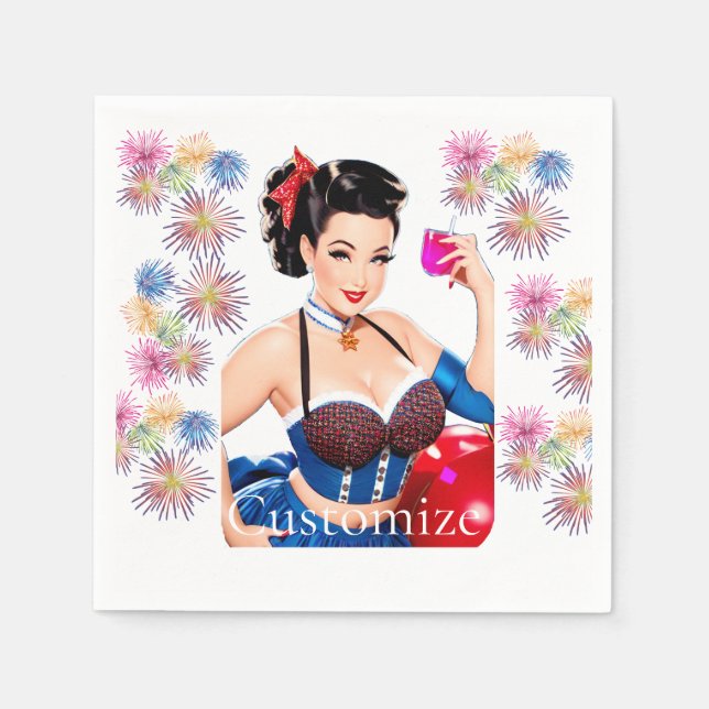 Guardanapo De Papel Thunder_Cove da Garota do Coquetel (Frente)