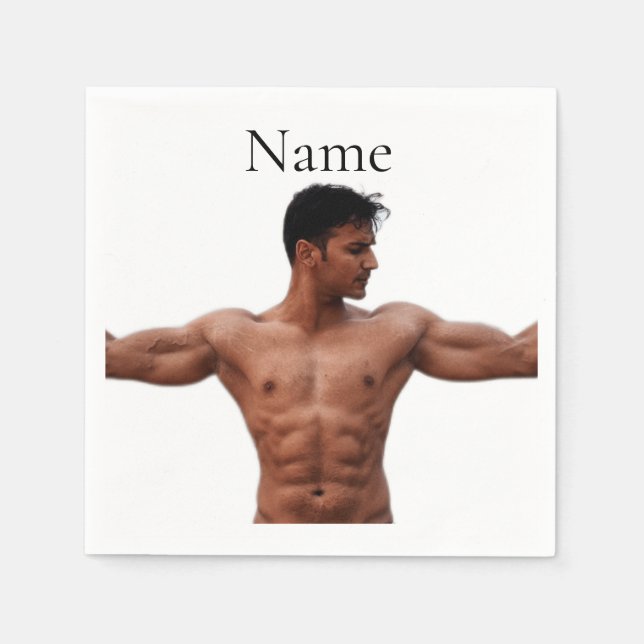 Guardanapo De Papel Thunder_Cove do Modelo da Malhação masculina (Frente)