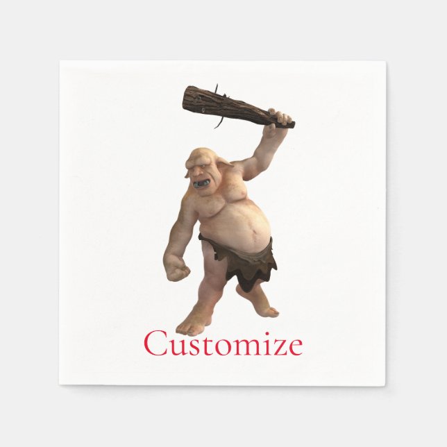 Guardanapo De Papel Thunder_Cove do Troll Feio (Frente)