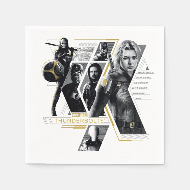 Guardanapo De Papel Thunderbolts* | Group Graphic (Frente)