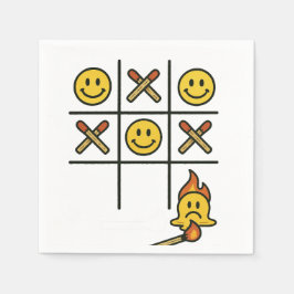 Guardanapo De Papel Tic Tac Toe