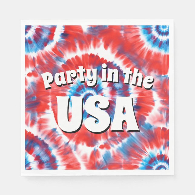 Guardanapo De Papel Tie-Dye (Frente)