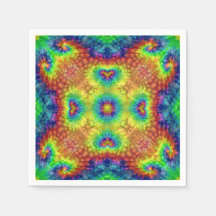 Tie Dye Sky Vintage Fractal Kaleidoscope