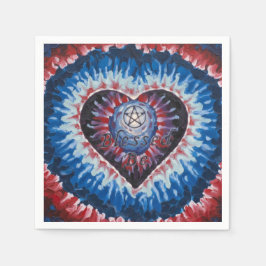 Guardanapo De Papel TieDyeHeart