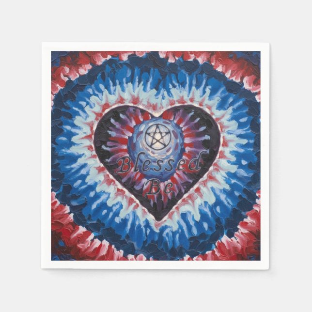 Guardanapo De Papel TieDyeHeart (Frente)