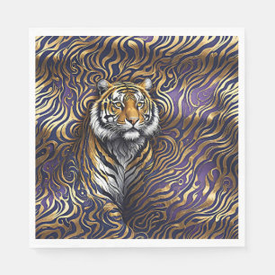 Guardanapo De Papel Tiger Abstrato Art