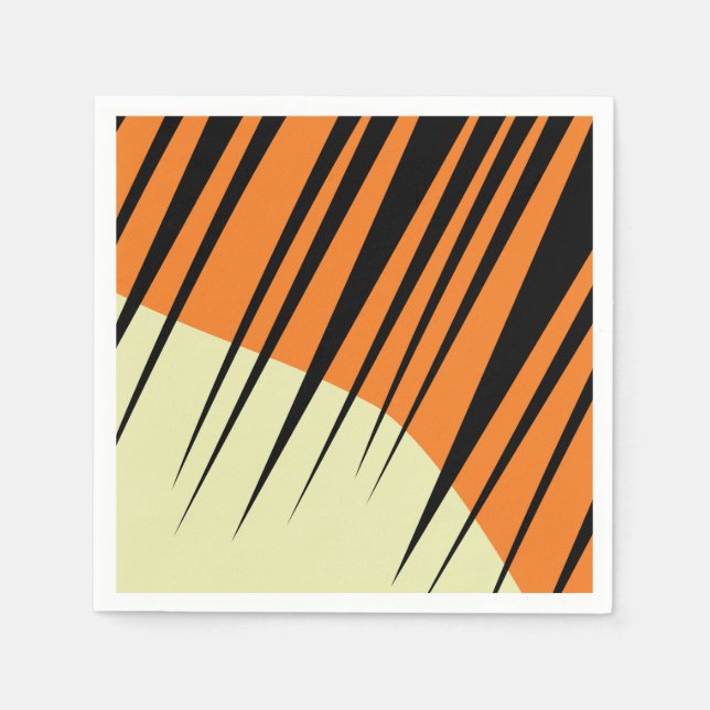 Guardanapo De Papel Tiger Kids Safari Birthday (Frente)