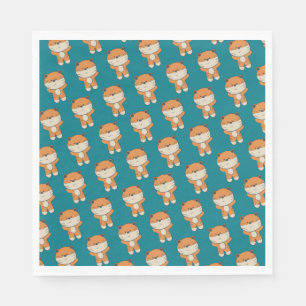 Guardanapo De Papel Tigre Adorável