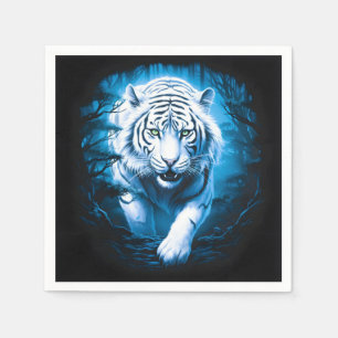 Guardanapo De Papel Tigre Branco Selvagem Florestal