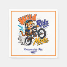 Tigre de desenho animado fofo bicicleta BMX person