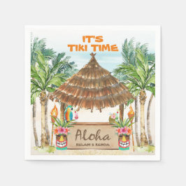 Guardanapo De Papel Tiki Luau | Praia Tropical Aloha