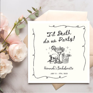 Guardanapo De Papel Til Death Do U Party Bachelorette Cocktail Party