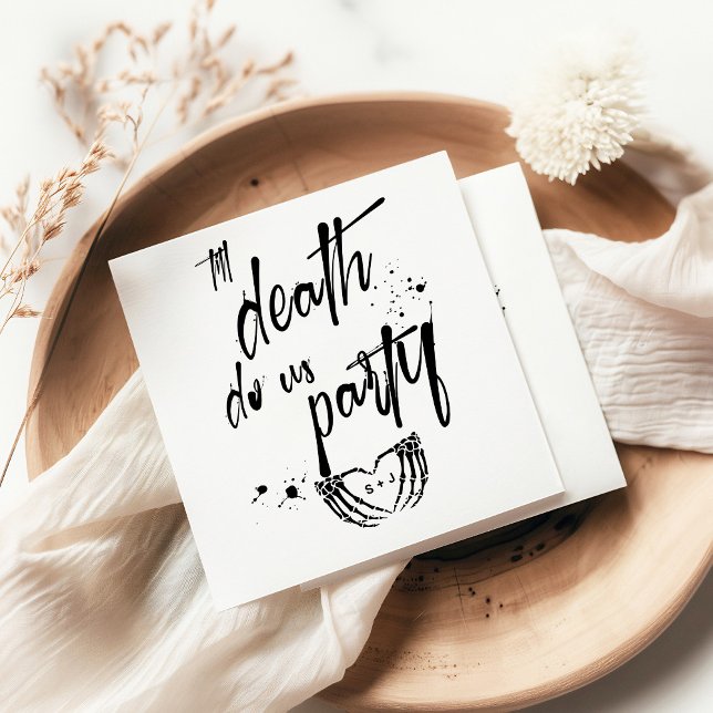 Guardanapo De Papel Til Death nos festejamos a favor do casamento (Criador carregado)