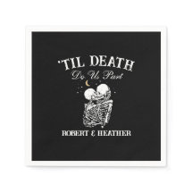 Til Death Skeleton Amava Gótico Tarot Card Casamen