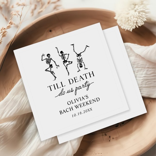 Guardanapo De Papel Till Death Do Us Party Bachelorette Weekend  (Criador carregado)