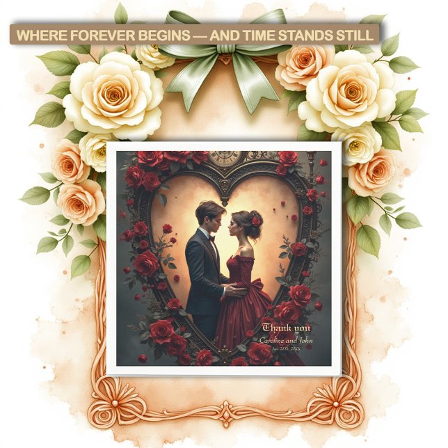 Guardanapo De Papel Timeless Love –Victorian Gothic Wedding Collection (Criador carregado)