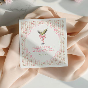 Guardanapo De Papel "Tini Bit Older Martini Coquette Birthday