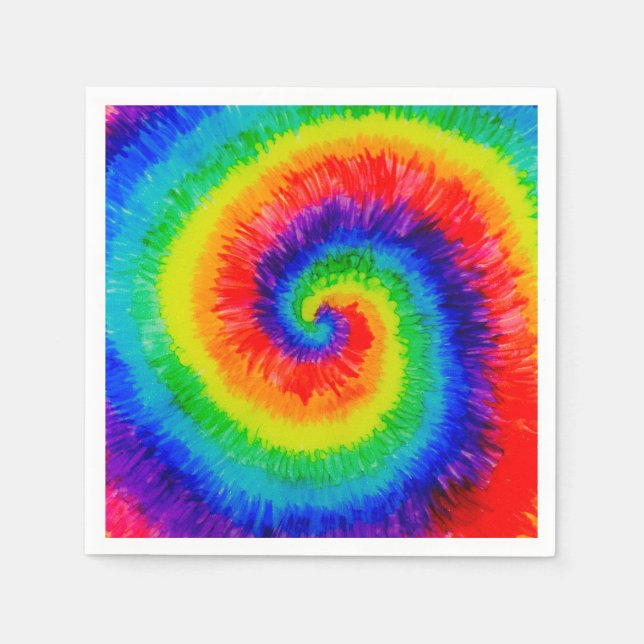 Guardanapo De Papel Tinta de Álcool Rainbow Tie-Dye (Frente)