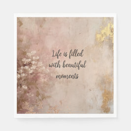 Guardanapo De Papel Tinta Dourada rosa