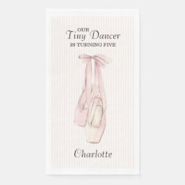 Guardanapo De Papel Tiny Dancer Ballerina Pink Girls Birthday