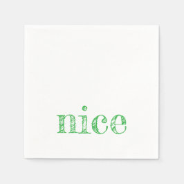 Guardanapo De Papel tipografia de férias NICE diversão festiva moderna