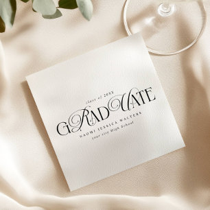 Guardanapo De Papel Tipografia Elegante Formatura Dinheiro Antigo