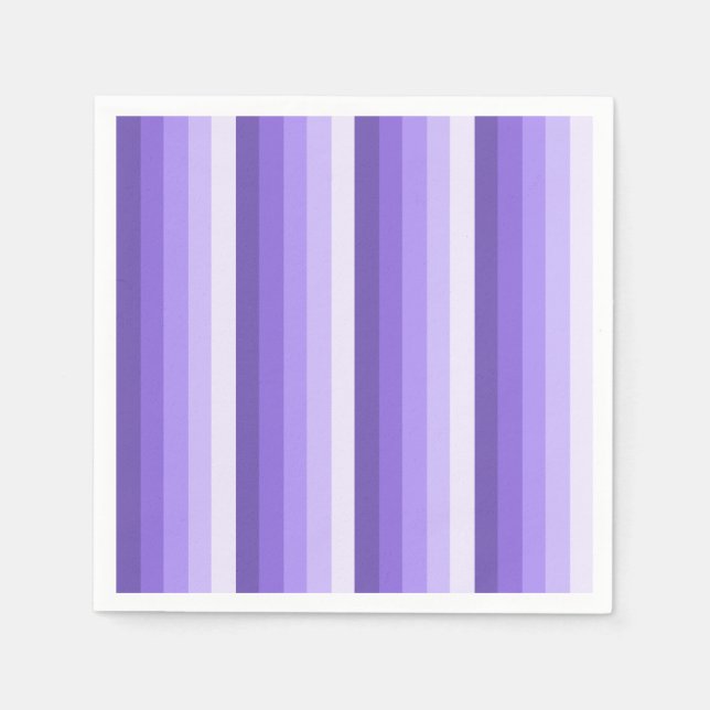 Guardanapo De Papel Tiras de sombra violeta (Frente)