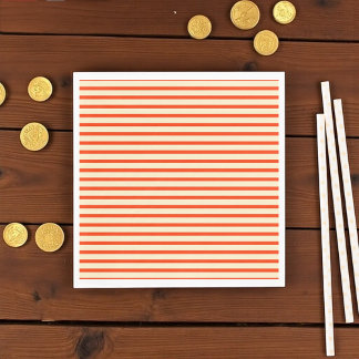 Guardanapo De Papel Tiras vermelhas e creme