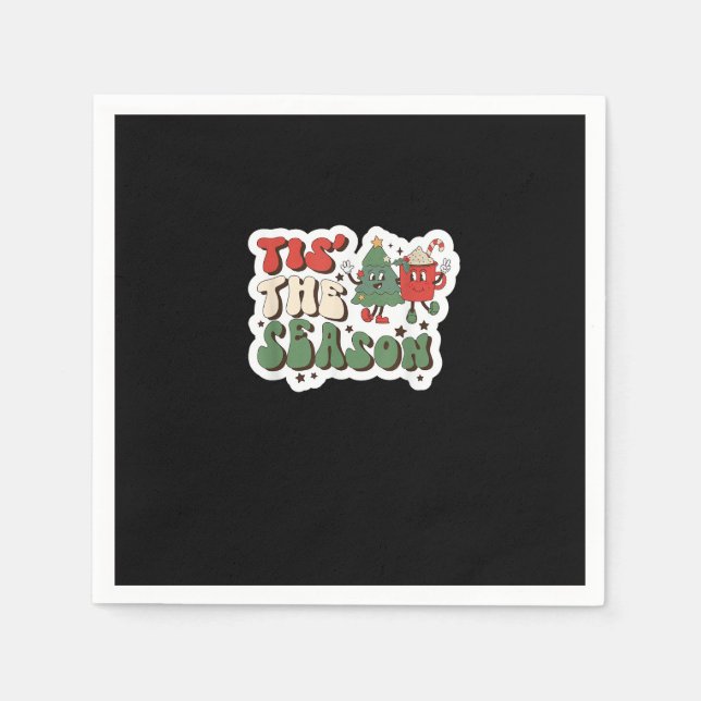 Guardanapo De Papel Tis Season Retro Funny Sloth (Frente)