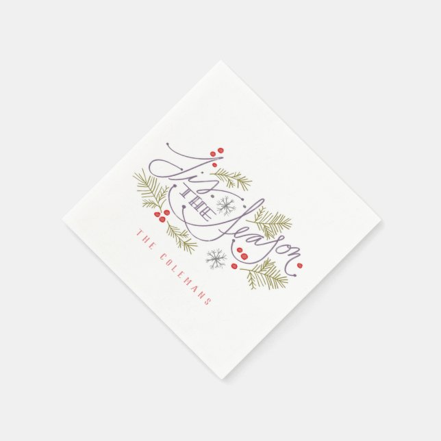 Guardanapo De Papel Tis The Season (Canto)