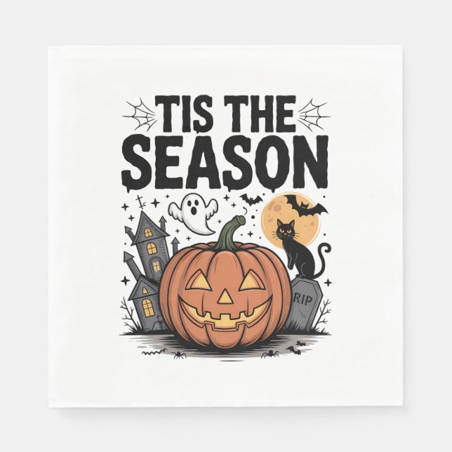 Guardanapo De Papel Tis the Season Halloween (Frente)