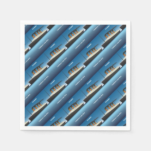 Guardanapo De Papel titanic dive (Frente)