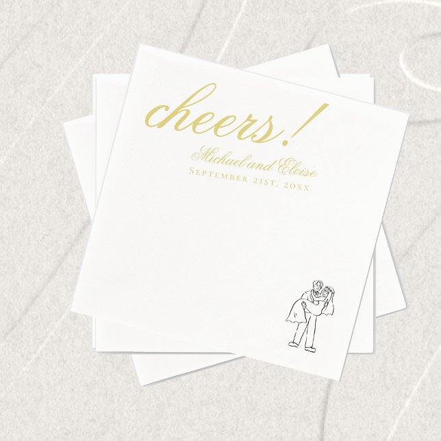 Guardanapo De Papel Toalha de Casanova Clássica Chartreuse (Classic Chartreuse Cheers Elegant Wedding Napkins)