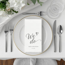 Toalha de Convidado de Casamento Personalizada Ele
