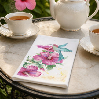 Guardanapo De Papel Toalha de Convidados de Papel Aquarela Beija-flor