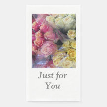 Toalha de Papel Convidado rosa ou Napkin