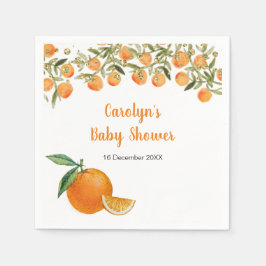 Guardanapo De Papel Toalha de papel Sweet Cutie Laranja para Chá de Be
