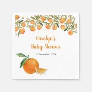 Guardanapo De Papel Toalha de papel Sweet Cutie Laranja para Chá de Be