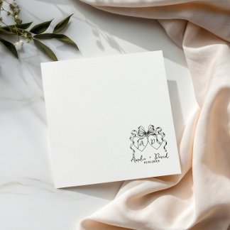 Guardanapo De Papel Toalhas de casamento manuscritas coração amor, Per