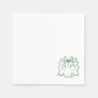 Guardanapo De Papel Toalhas de casamento manuscritas coração amor, Per