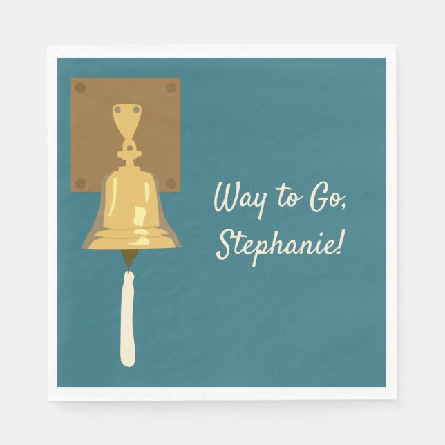 Guardanapo De Papel Tocar o Cancer, Acabar o tratamento (Frente)