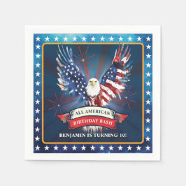 Guardanapo De Papel Toda a Festa de aniversário Americana