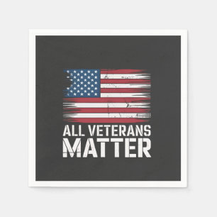 Guardanapo De Papel Toda Matéria Veterana Americana 4 De Julho Patriót