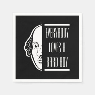 Guardanapo De Papel Todo Mundo Adora Um Bard Boy Shakespeare Thespian