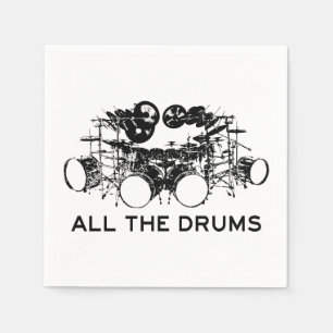Guardanapo De Papel Todos Os Drummer Napkins
