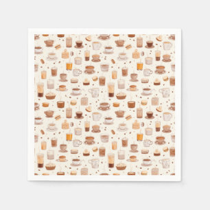 Guardanapo De Papel Todos Os Meus Padrões De Coleta De Café Nº5