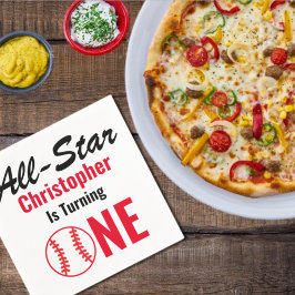 Guardanapo De Papel Todos os primeiros aniversarios Star Baseball