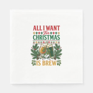 Guardanapo De Papel Todos Querem Copos de Cerveja Cerveja de Natal Pin