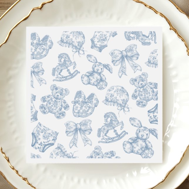 Guardanapo De Papel Toile de Jouy Blue Arco Plate (Criador carregado)